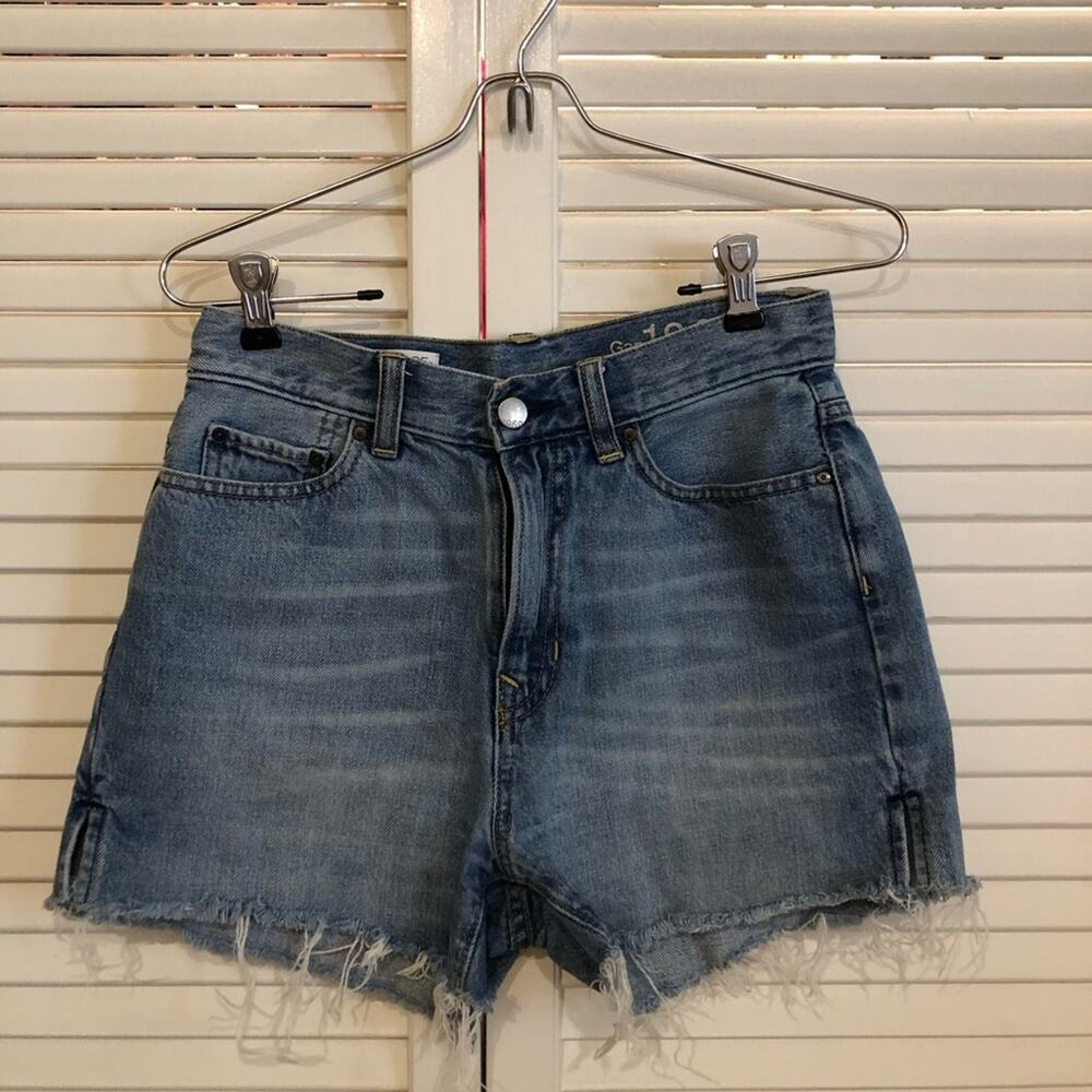 GAP High Rise Cut Off Denim Shorts